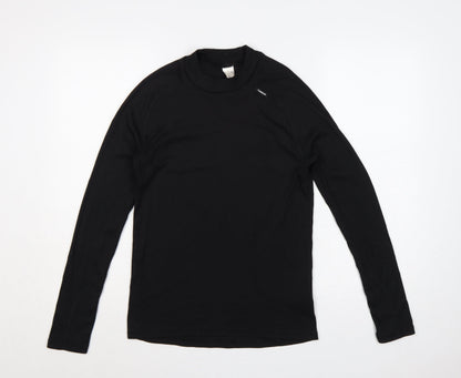 Wedze Men Black S Thermal Ski Base Layer Long Sleeve Top