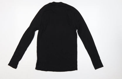 Wedze Men Black S Thermal Ski Base Layer Long Sleeve Top