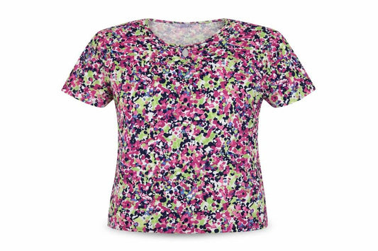 Honor Millburn Women’s Multicoloured Floral Cotton T-Shirt UK 14