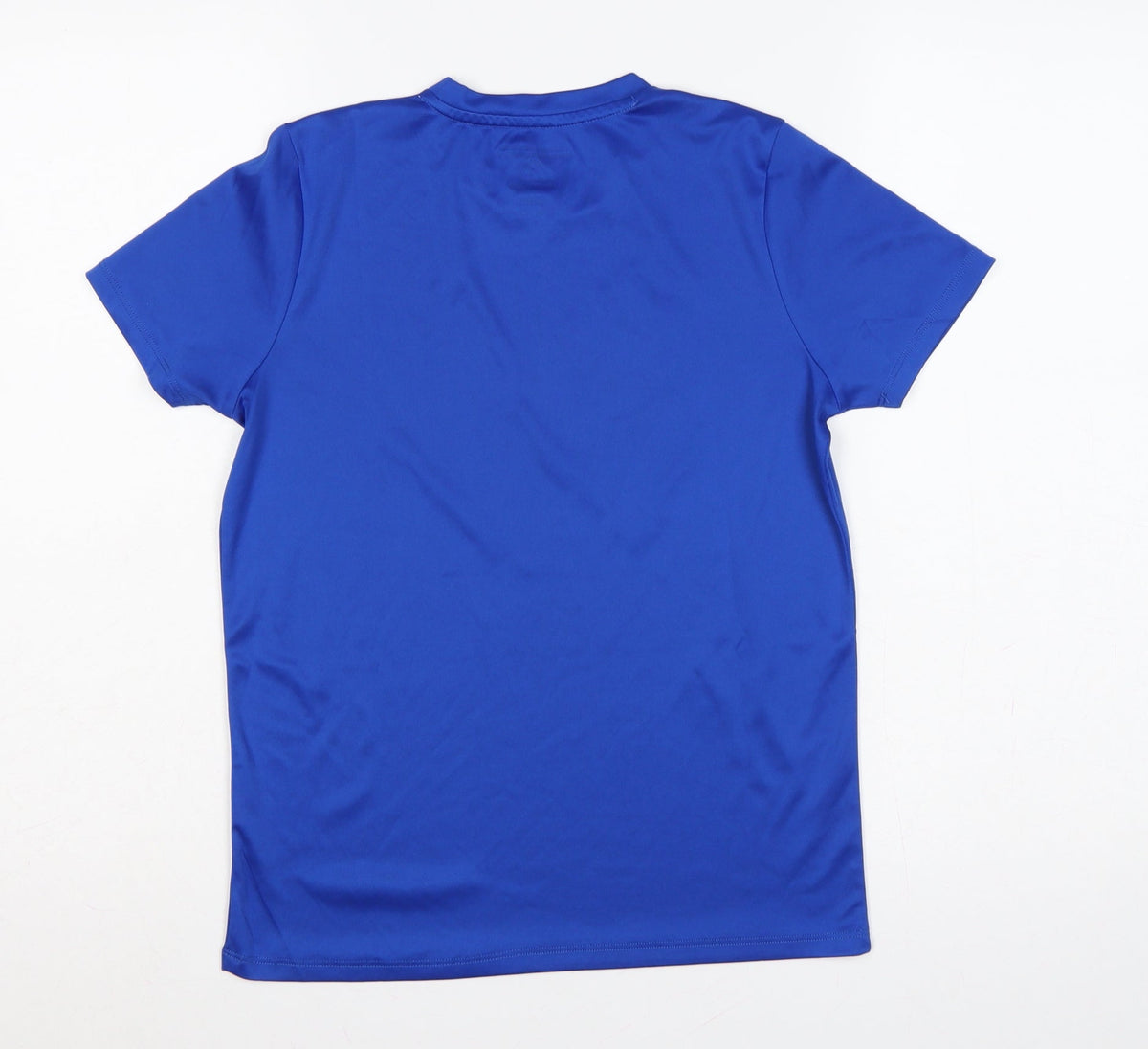 Close-up detail of Acerbis boys’ blue xs jersey sports t-shirt short sleeve polyester