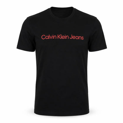 Calvin Klein Jeans Men's Black M Logo Graphic Crew Neck Short Sleeve T-Shirt