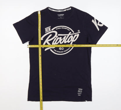 Ripstop Boys Blue 12-13 Years Basic Graphic Logo Cotton T-Shirt