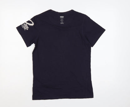 Ripstop Boys Blue 12-13 Years Basic Graphic Logo Cotton T-Shirt