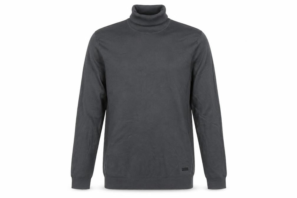 River Island Men's Grey M Roll Neck Knitted Pullover Jumper