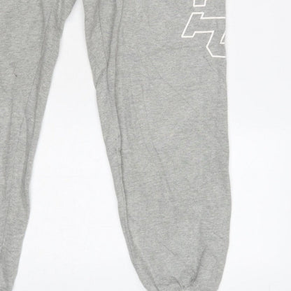 Gap Women Grey S Logo Jogger Sweatpants Elastic Waist Drawstring
