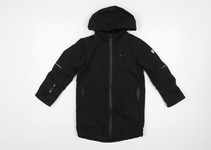 Regatta Boys Black 5-6 Years Hooded Padded Waterproof Parka Jacket