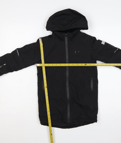 Regatta Boys Black 5-6 Years Hooded Padded Waterproof Parka Jacket