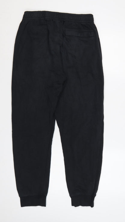 Nike Men’s Black M Fleece Sweatpants Joggers Logo Elastic Waist