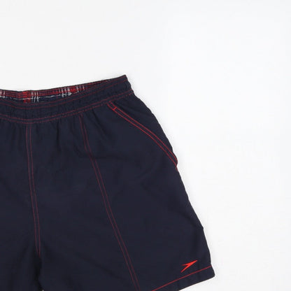 Speedo Men’s Blue L Swim Shorts Elastic Waist Pockets