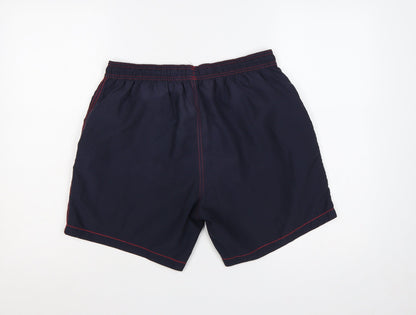 Speedo Men’s Blue L Swim Shorts Elastic Waist Pockets