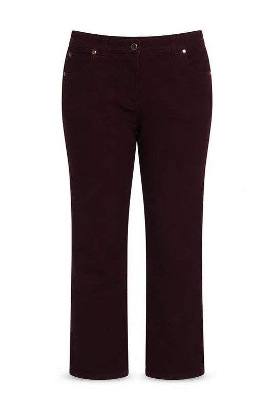 Isle Women’s Purple Size 12 Bootcut Stretch Jeans Embroidered