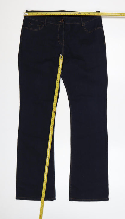 George Women’s Dark Blue UK 14 Regular Bootcut Stretch Jeans