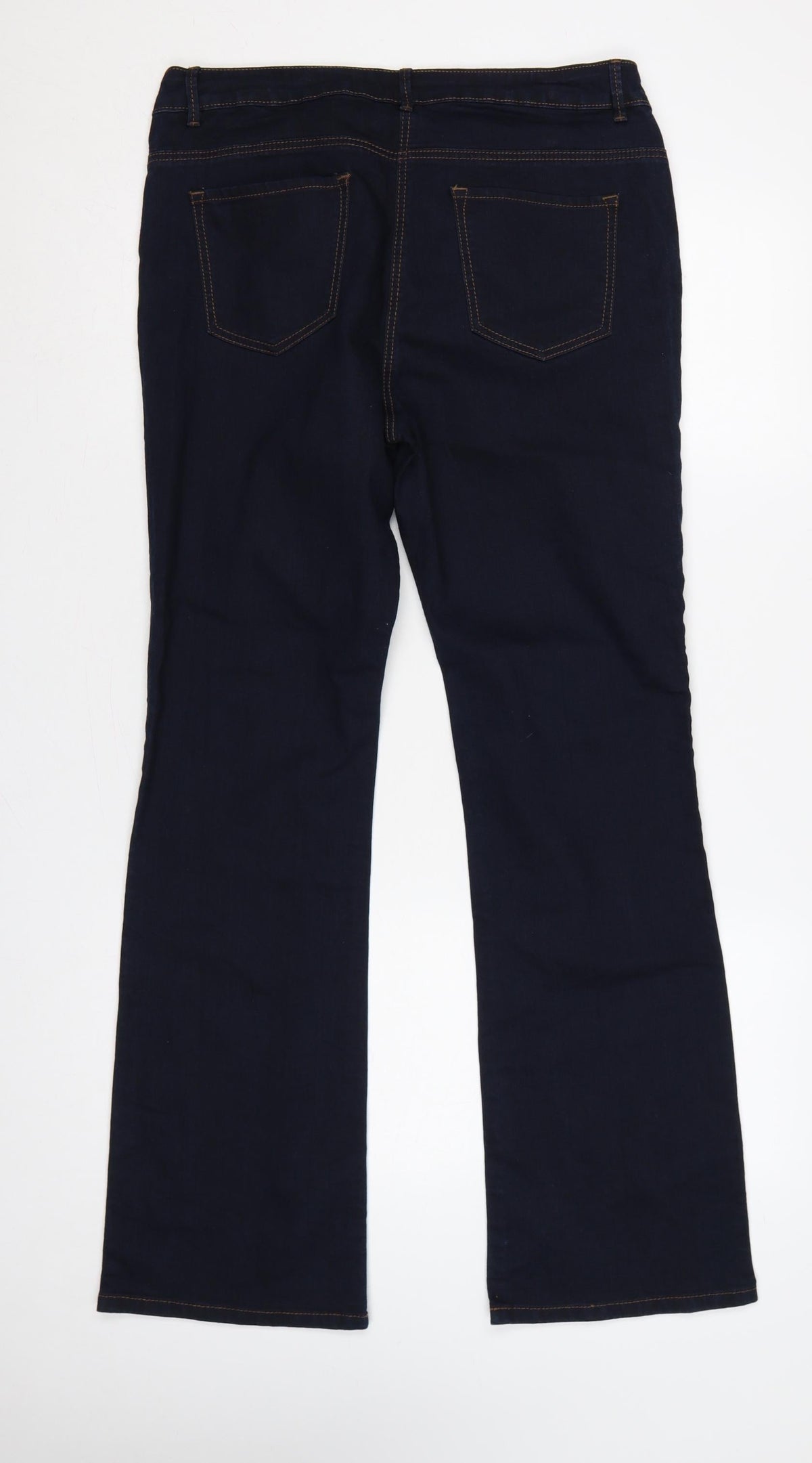 George Women’s Blue UK 14 Bootcut Stretch Dark Wash Jeans