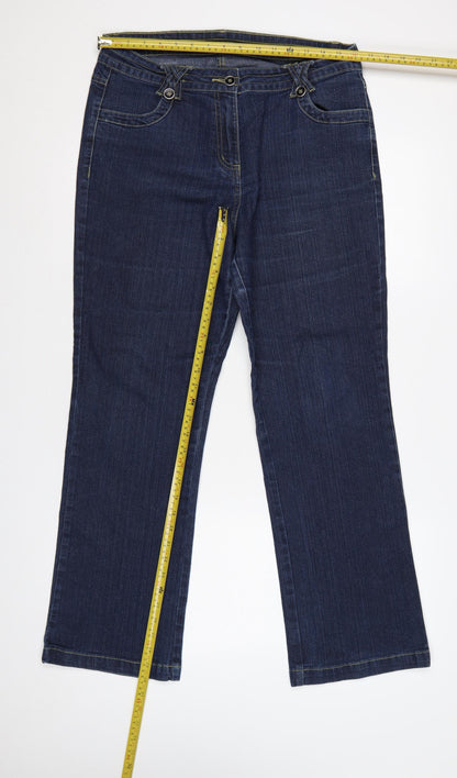 David Emanuel Women’s Blue Size 14 Dark Wash Bootcut Jeans
