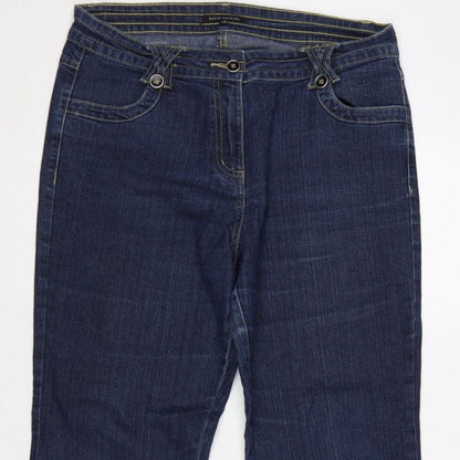 David Emanuel Women’s Blue Size 14 Dark Wash Bootcut Jeans