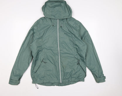 Mountain Warehouse Women’s Green UK 14 Waterproof Packaway Rain Jacket