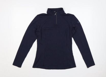 LeMieux Women’s Blue UK 8 Slim 1/2 Zip Long Sleeve Sports Top