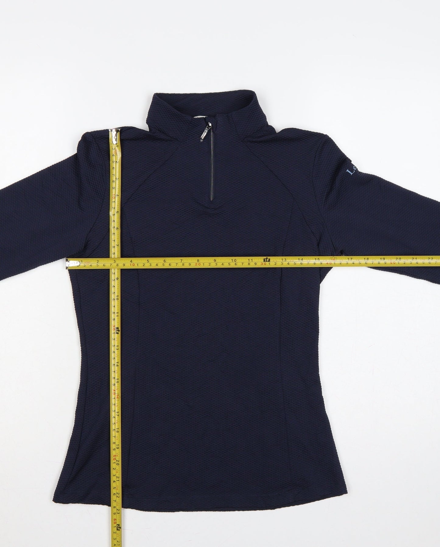 LeMieux Women’s Blue UK 8 Slim 1/2 Zip Long Sleeve Sports Top