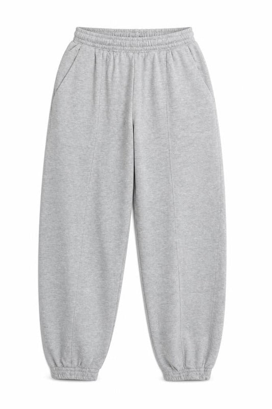 H&M Women Grey Size S Fleece Jogger Sweatpants Elastic Waist Pockets