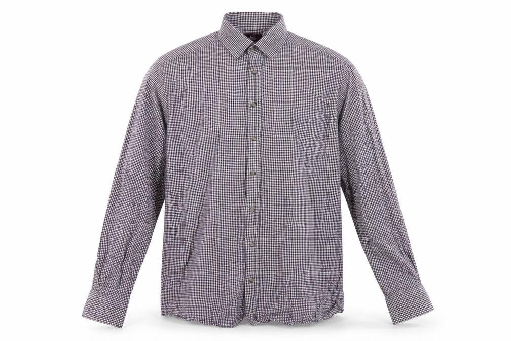 Marks & Spencer Men's Multicolour Check Shirt 16 Slim Fit