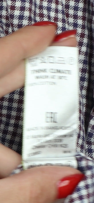 Marks & Spencer Men's Multicolour Check Shirt 16 Slim Fit