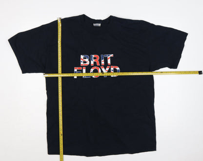 Gildan Men’s Black XL Brit Floyd 2012 Tour Graphic Band T-Shirt