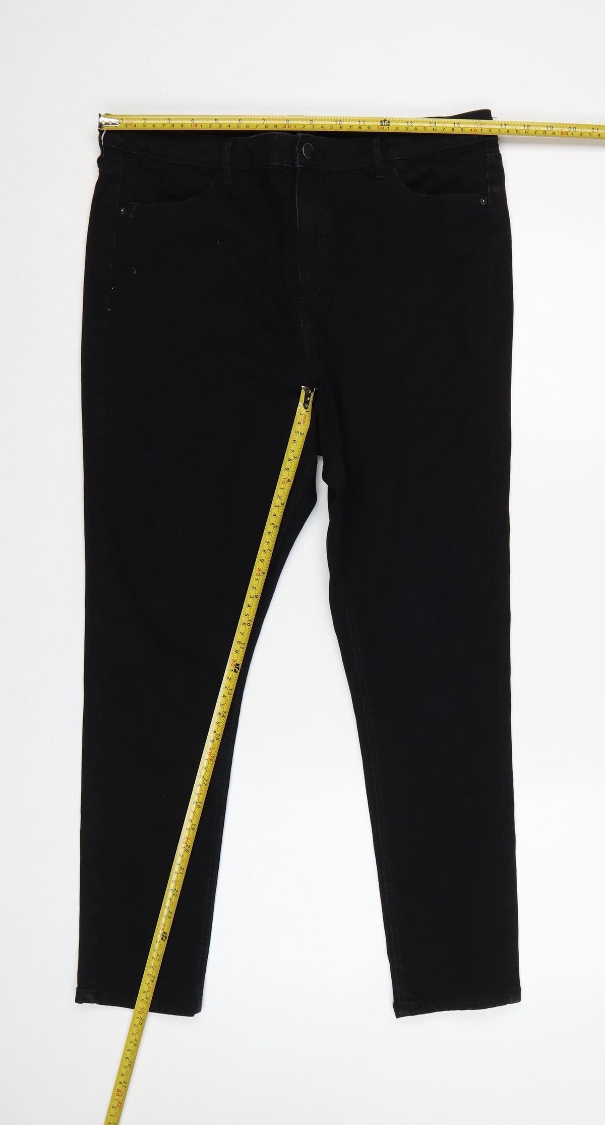 F&F Women Black UK 18 Skinny Denim Jeans 5 Pocket