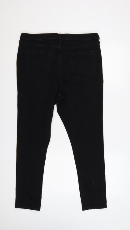 F&F Women Black UK 18 Skinny Denim Jeans 5 Pocket