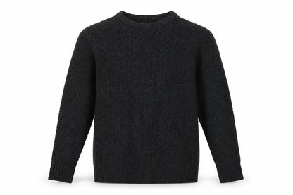 Viyella Men’s Grey M Pure Wool Crew Neck Pullover Suede Elbow Patches