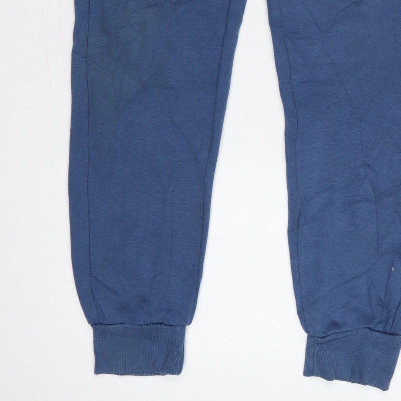 McKenzie Men’s Blue M Logo Cuffed Drawstring Jogger Sweatpants