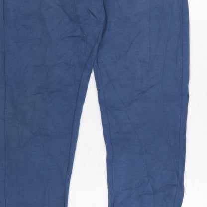 McKenzie Men’s Blue M Logo Cuffed Drawstring Jogger Sweatpants