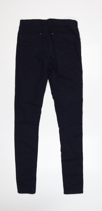 Dorothy Perkins Women Black Size 12 Stretch Denim Jeggings Pockets