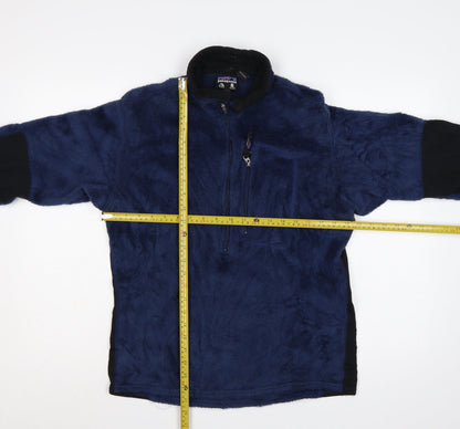 Patagonia Men’s Blue M Polartec 1/4 Zip Fleece Pullover Outdoor