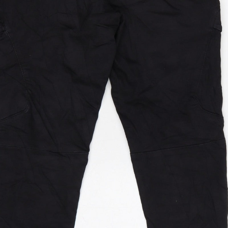 Pull&Bear Men’s Black M Cargo Jogger Trousers Drawstring