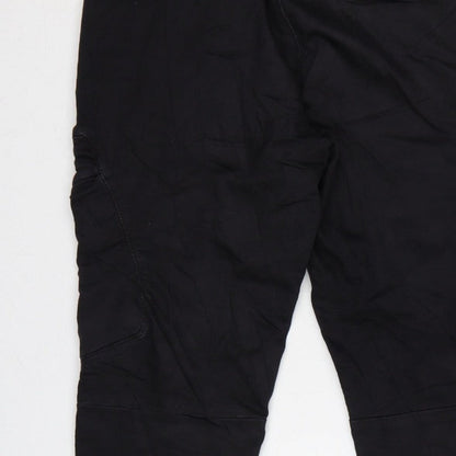 Pull&Bear Men’s Black M Cargo Jogger Trousers Drawstring