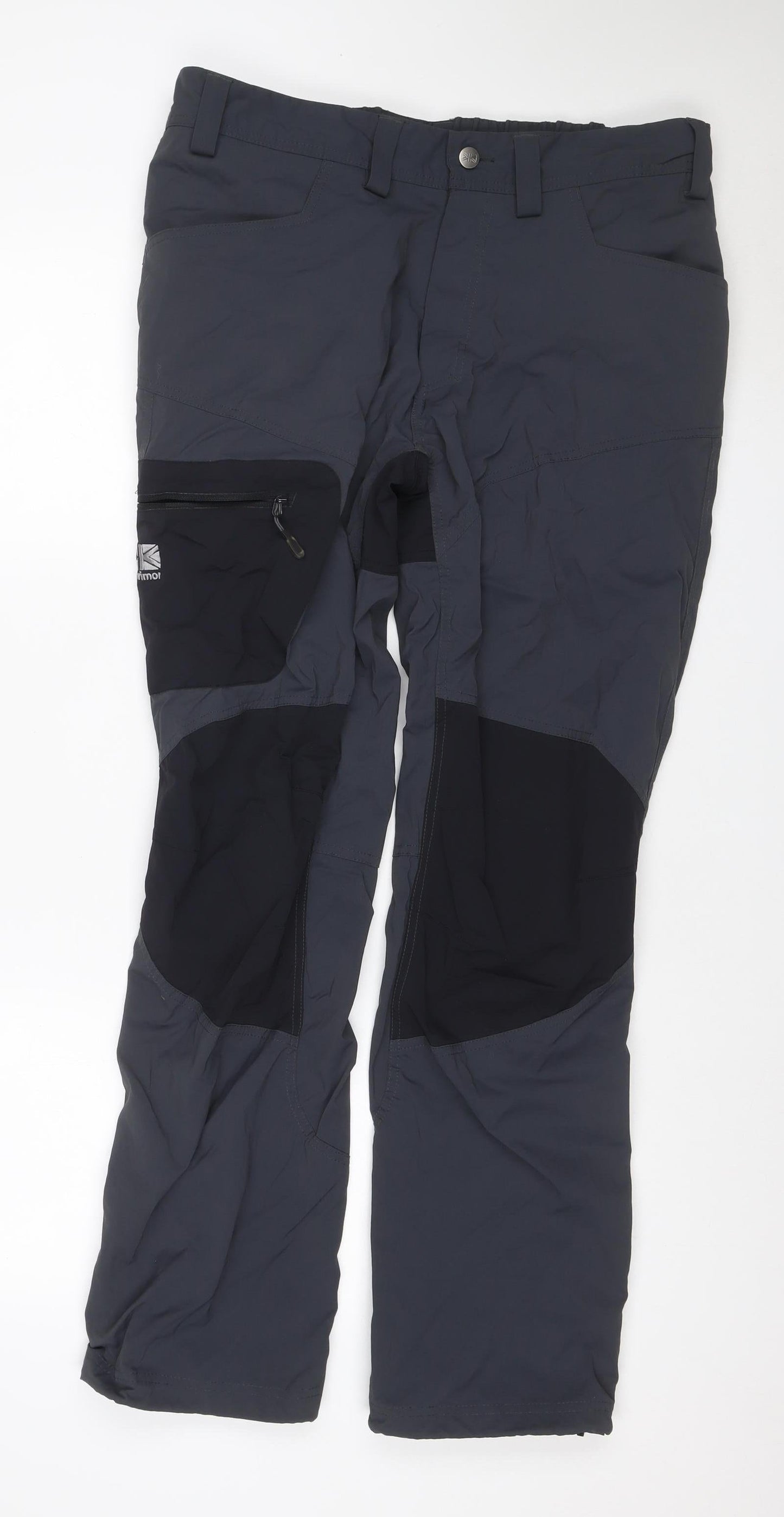 Karrimor Men's Blue XL Snow Ski Trousers Adjustable Waist Ankle Zip