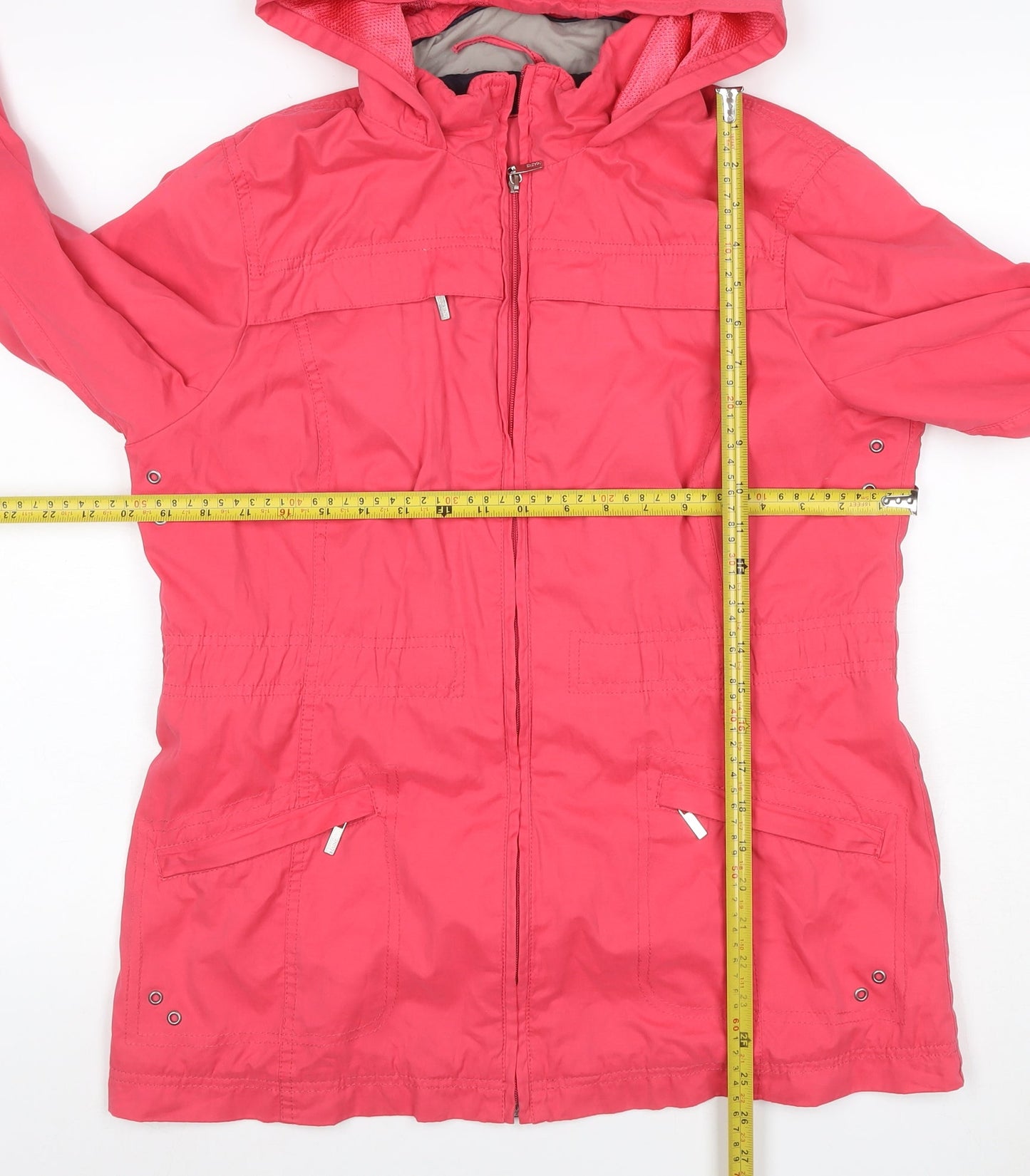 Maine New England Women’s Pink UK 14 Hooded Rain Jacket