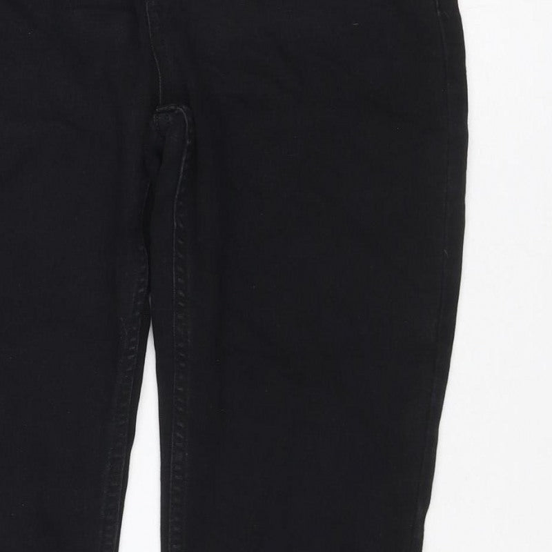 Denim Co. Women’s Black UK 12 Skinny Stretch Jeans Ankle Zip