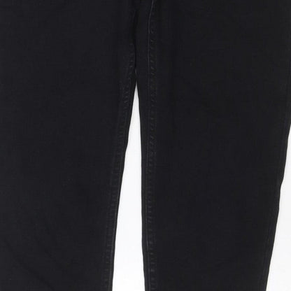 Denim Co. Women’s Black UK 12 Skinny Stretch Jeans Ankle Zip