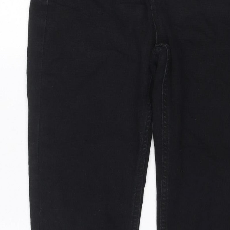 Denim Co. Women’s Black UK 12 Skinny Stretch Jeans Ankle Zip