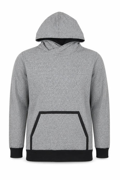 Jack & Jones Core Men's Grey XL Pullover Hoodie Kangaroo Pocket