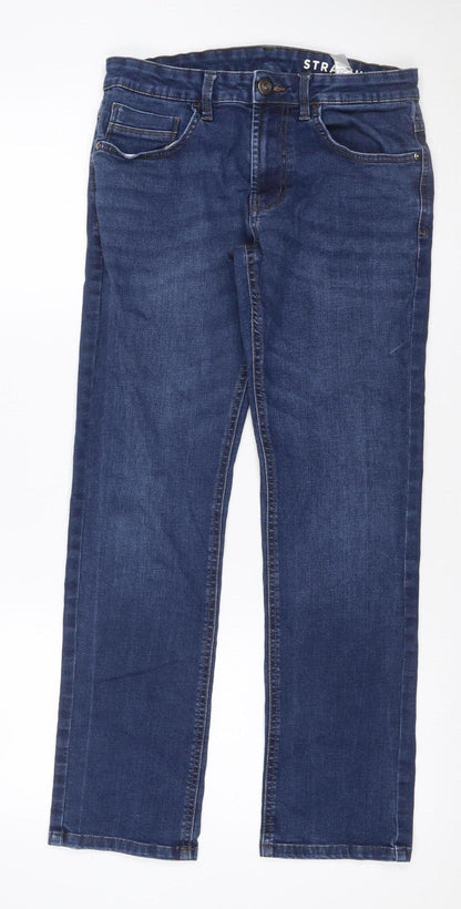 Dunnes Stores Women’s Blue UK 12 Straight Leg Stretch Jeans 30W 30L