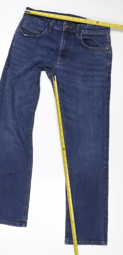 Dunnes Stores Women’s Blue UK 12 Straight Leg Stretch Jeans 30W 30L