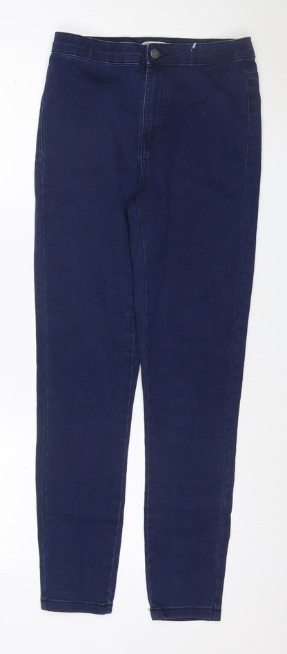 Denim Co Women's Blue UK 10 Skinny Mid Rise Stretch Jeans