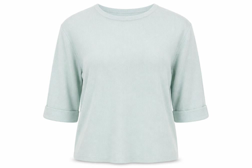 River Island Women Green Size 10 Ruffle Knit Pullover Jumper
