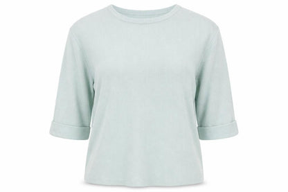 River Island Women Green Size 10 Ruffle Knit Pullover Jumper