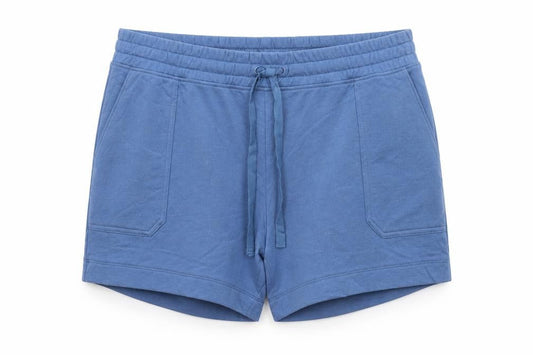 M&S Womens Blue Size 24 Drawstring Sweat Jersey Shorts Pockets