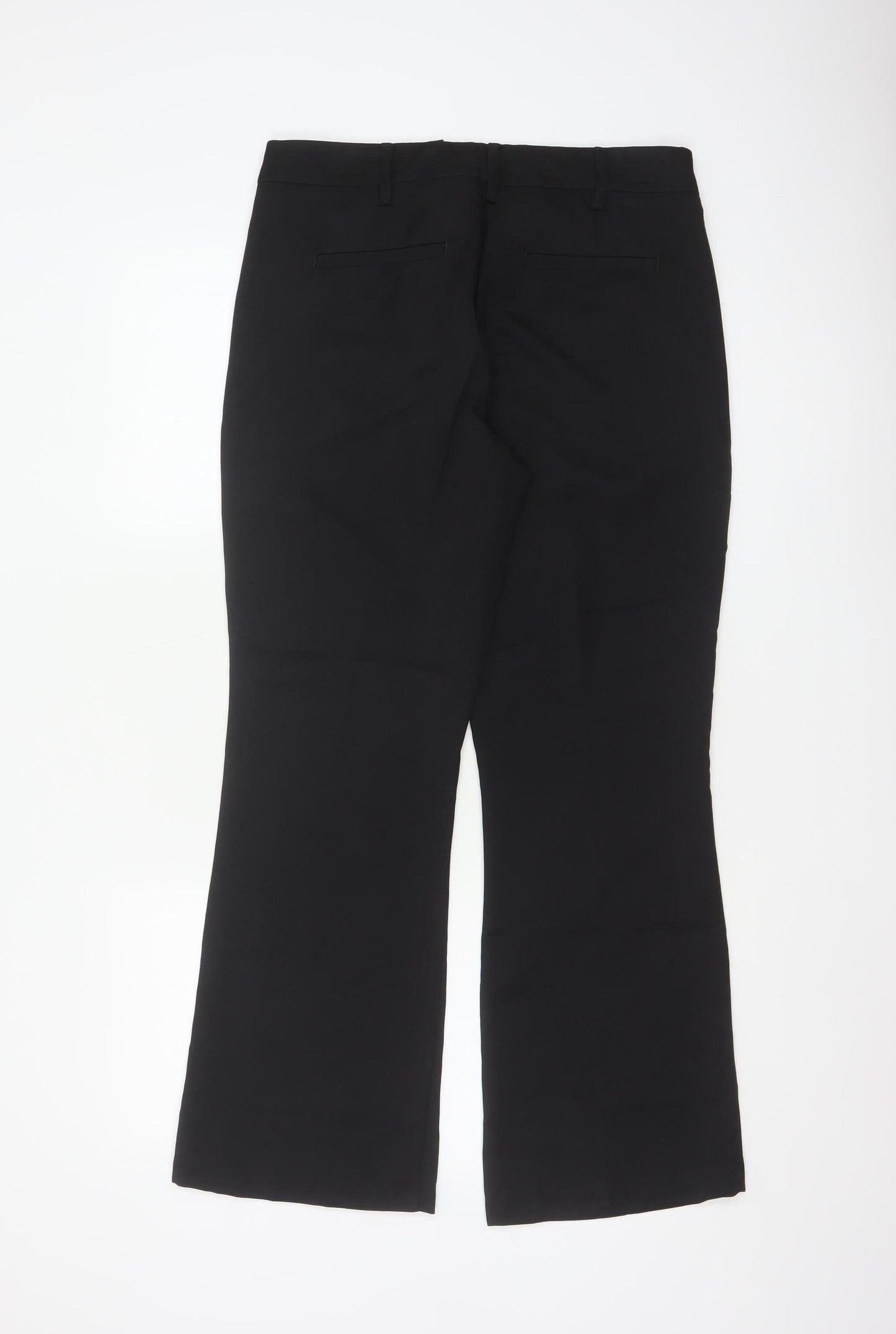 Next Women’s Black Petite UK 10 Tailored Bootcut Work Trousers