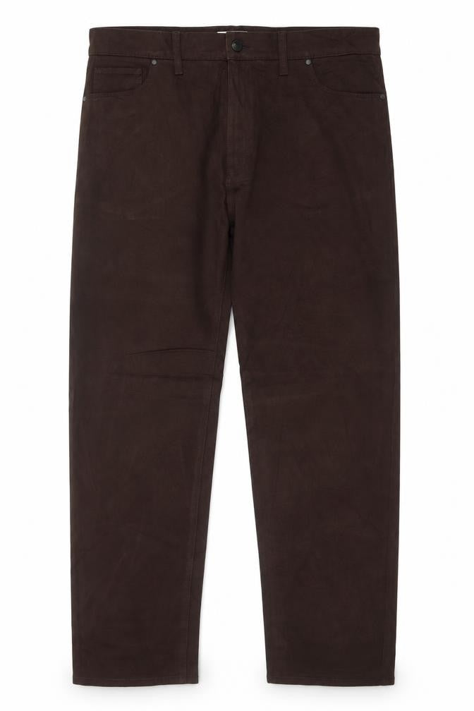 Autograph Men’s Brown Corduroy Straight Trousers W42 L33