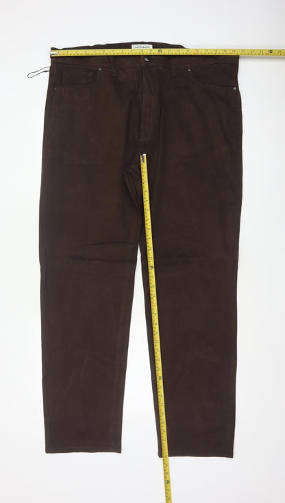 Autograph Men’s Brown Corduroy Straight Trousers W42 L33